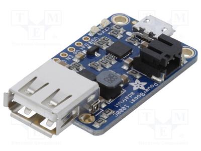 Convertitore  step up goldpin, micro USB Ualim 3,7 4,2VDC 1A