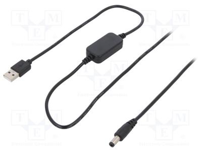 Convertitore  step up 5,5/2,1mm, USB A Ualim 5VDC Set  modulo