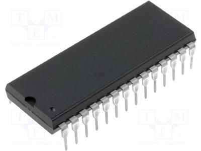 A/D converter  Channels 8  8bit  10ksps  4.5÷6V  DIP28