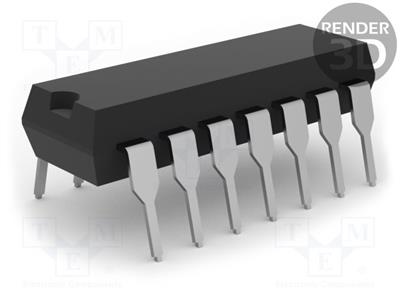 Microcontrollore AVR  EEPROM 512B  SRAM 512B  Flash 8kB  DIP14