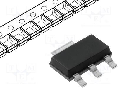 IC  power switch high-side 1,4A Canali 1 N-Channel SMD