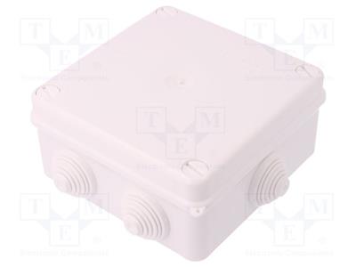 Enclosure  junction box  X 133mm  Y 133mm  Z 64mm  wall mount