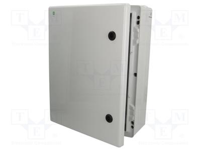 Enclosure  wall mounting  X 356mm  Y 456mm  Z 162mm  ABS  grey
