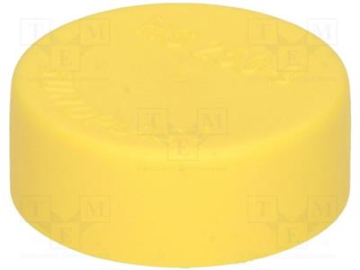Cap  Body  yellow  diam.int 25mm  H 8.8mm  Mat  LDPE  Mounting  push-in