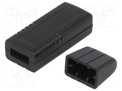 Custodia  per USB X 20mm Y 66mm Z 12mm ABS nero