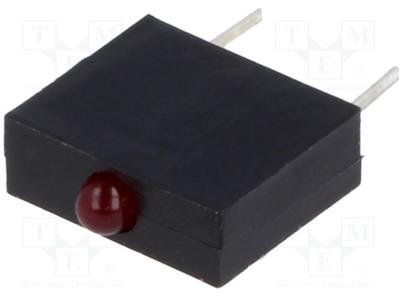 LED orizzonatale, inscatolato rosso 1,8mm Nr diodi 1 20mA