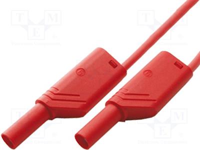 Conduttore di misurazione  16A  L 1m  rosso  Isolamento PVC