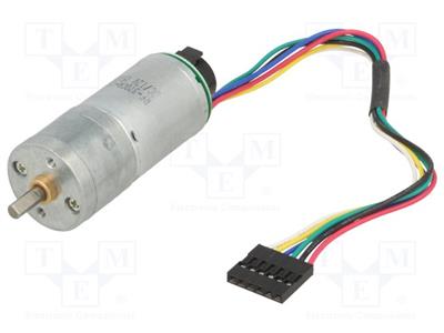 Motor  DC  with encoder, with gearbox  LP  12VDC  1.1A  110rpm