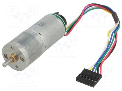 Motor  DC  with encoder, with gearbox  LP  12VDC  1.1A  31rpm
