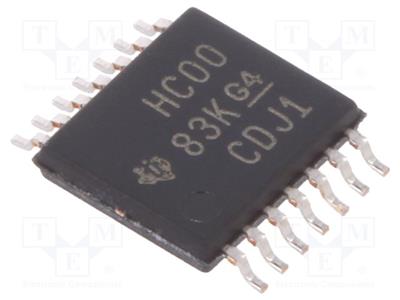 IC  digitale NAND Canali 4 IN 2 SMD TSSOP14 Serie  HC 2 6VDC