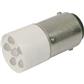 CML Luce di segnalazione a LED BA15d Bianco freddo 24 V/DC, 24 V/AC 1200 mcd 1864035W3D