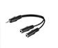 Microconnect 3.5mm - 2 x 3.5mm, M-F cavo audio 0,2 m Nero3.5 mm audio Y cable