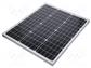 Cella fotovoltaica  silicone monocristallino  610x510x30mm  50W