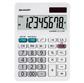 Calcolatrice da tavolo EL 310W, 8 cifre, doppia alimentazione, bianca