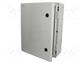 Enclosure  wall mounting  X 356mm  Y 456mm  Z 162mm  ABS  grey