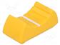 Pomello  slitta Colore  giallo 24x11x10mm Mat  plastica