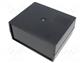 Enclosure  with panel  X 120mm  Y 100mm  Z 56mm  ABS  black