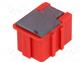 Contenitore ESD 16x12x15mm Mat: Liastat (dispersivo) rosso