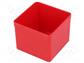 Contenitore per scatole  54x54x45mm  rosso  polistirene